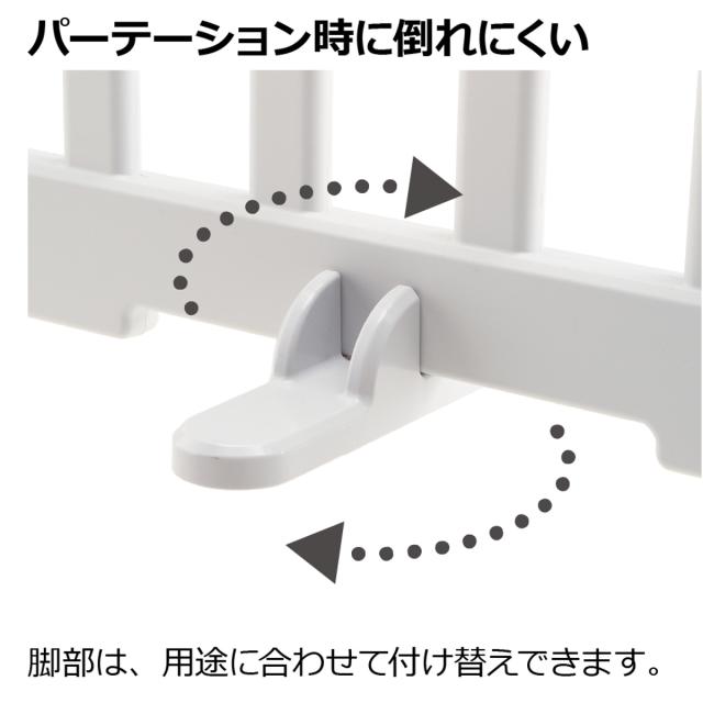 ベビーゲート パーテーションにも使える ベビーサークル 8枚セット （ リッチェル ベビーフェンス パーテーション 置くだけ 買い足し ベビー 赤ちゃん ベビーガード フェンス セーフティグッズ レイアウト自由 簡単組立 ）_7
