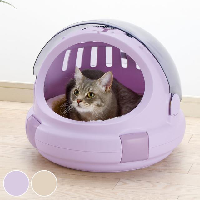 ペットキャリー ペットベッド コロル おでかけネコベッド M （ 猫 ベッドキャリー キャリー ハード 猫用 ペット用 リッチェル お出かけ 旅行 ドライブ 防災 災害 ペット用品 ）