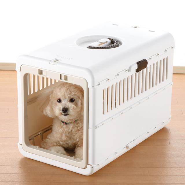 ペットキャリー キャンピングキャリー 折りたたみ Ｍ （ ペット用キャリー 折り畳みキャリー ペットキャリーボックス 犬用キャリー リッチェル ペット用 お出かけ コンパクト ペット用品 キャリー 旅行 通院 ）_8