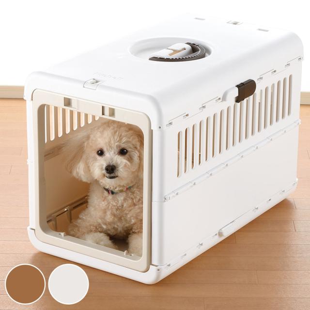 ペットキャリー キャンピングキャリー 折りたたみ Ｍ （ ペット用キャリー 折り畳みキャリー ペットキャリーボックス 犬用キャリー リッチェル ペット用 お出かけ コンパクト ペット用品 キャリー 旅行 通院 ）