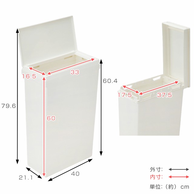 ゴミ箱 40L SOLOW 袋の交換が楽なダストボックスワイド 同色3個セット