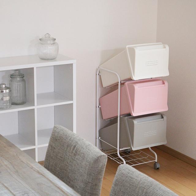 ゴミ箱 分別 3段 60L コンテナスタイル （ ごみ箱 分別ごみ箱 キャスター付き ダストボックス ふた付き キッチン スリム ゴミ箱 分別 キッチン ゴミ箱）_7