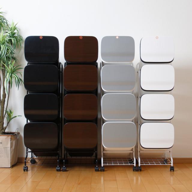 ゴミ箱 3段 Nスムース スタンドダストボックス （ ごみ箱 19L×3 ふた