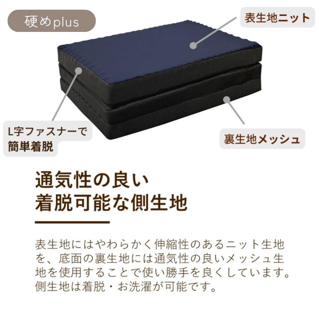 ウレタンマットレス シングル 三つ折り 体圧分散 圧縮梱包 SleepingGear 日本製 （ 折り畳み 吸水 速乾 敷き布団 高密度ウレタン 厚さ9cm 折りたたみ 湿気対策 快眠 快適 睡眠 理想 寝心地 ）_7