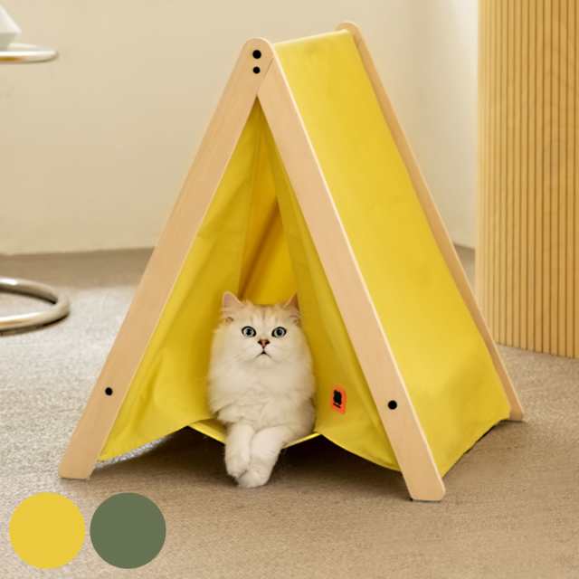 ペットハウス ミオファン テントハウス （ キャットハウス 猫用 ペット用 猫ハウス ハウス おしゃれ インテリア ねこハウス ハンモック