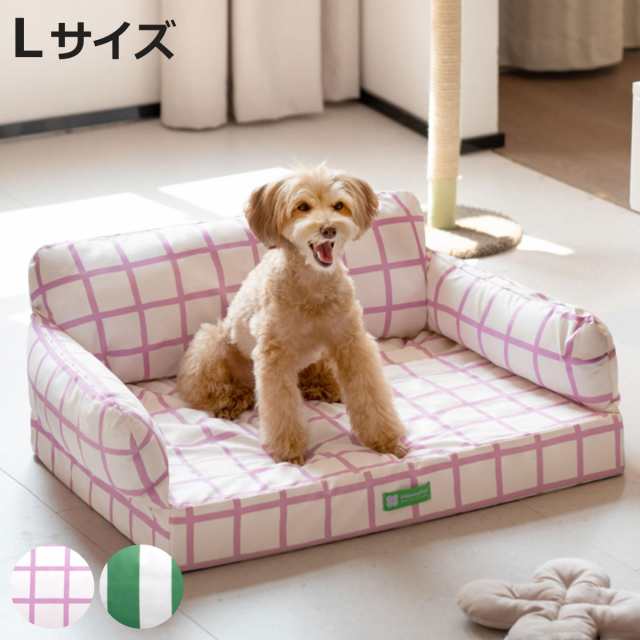 ペットベッド MewooFun リッチソファ L （ ペット ベッド ペットソファ ミオファン スクエア型 高反発 ペット用 犬 猫 ふわふわ ペット用ベッド ペット用ソファ 室内 すべり止め 洗えるカバー おしゃれ ペット用品 ）