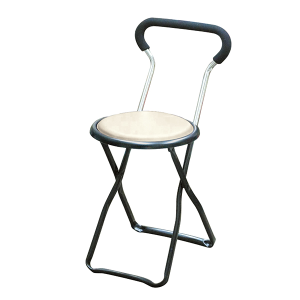 折りたたみ椅子 同色4脚セット 座面高44cm ソニックチェア （ キッチンチェア カウンターチェア 丸椅子 セット 腰掛け イス いす チェアー 背もたれ ダイニングチェア 来客用 軽量 ）_4