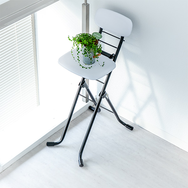 折りたたみ椅子 高さ調節 6段階調節 リリィチェア クッションタイプ