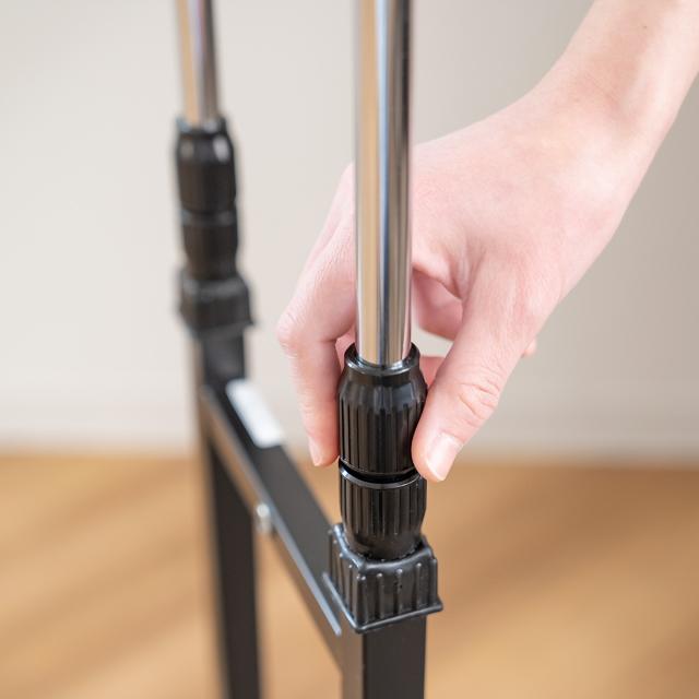 オフィスチェア 腰痛 チェアスタンド 立ち姿勢サポート 背もたれ調節 高さ77〜120cm （ ストレッチ 姿勢 サポート 疲労 軽減 器具 作業 立ち仕事 オフィス 工場 休憩室 施設 日本製 ）_9