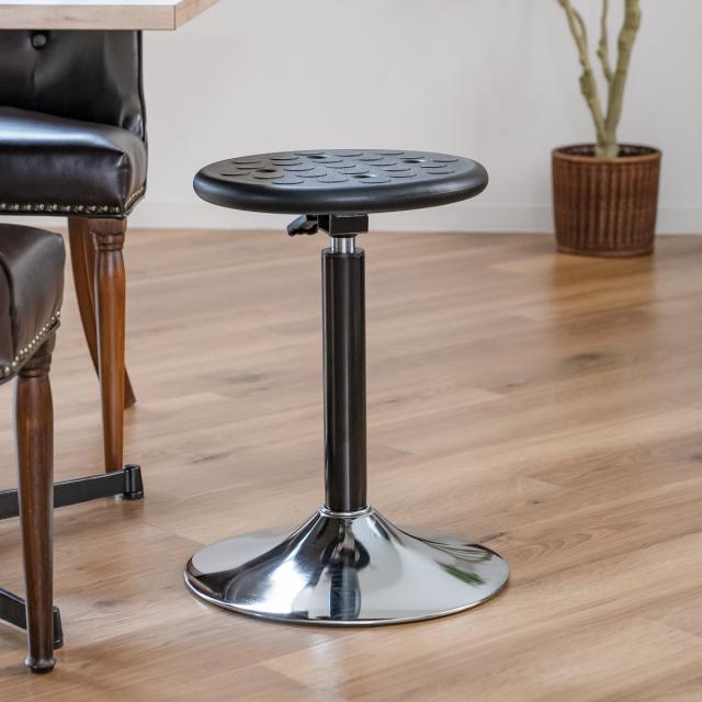 スツール 丸 昇降 回転 座面高48〜72cm （ 椅子 チェア いす