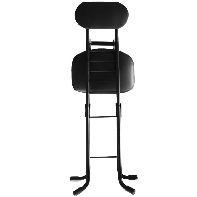 ￼カウンターチェア　折りたたみ　2脚セット 折りたたみ椅子 同色2脚セット 座面高33〜63cm 背もたれ付 ワーキング