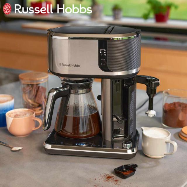 Russell Hobbs アテンティブコーヒーバー （ ラッセルホブス コーヒーメーカー アイスコーヒー対応 ホットコーヒー ドリップコーヒー おしゃれ シンプル ドリップ式 コーヒー カフェラテ カプチーノ ステンレス ）