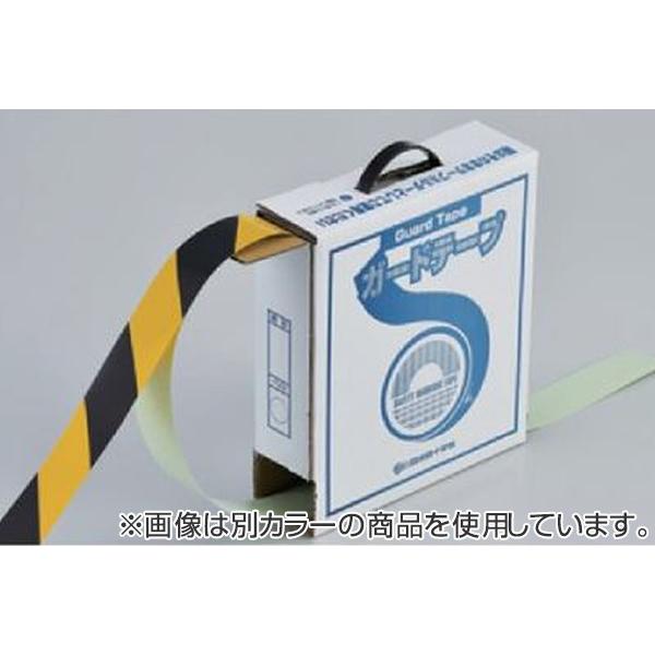 ガードテープ 白×赤 50mm幅 100m テープ 日本製 （ 安全 区域 標示 粘着テープ 区画整理 線引き ライン引き 室内 床 対応 専用 安全用品 用品 グッズ ）_1