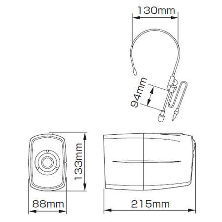 ウェストホン ハンズフリーメガホン 3WH ホイッスル音付 （ 法人限定 防災用品 拡声器 ハンズフリー 拡声器スピーカー メガホン ポータブル スピーカー マイク 大音量 マイク付きスピーカー ホイッスル 付き ）_1
