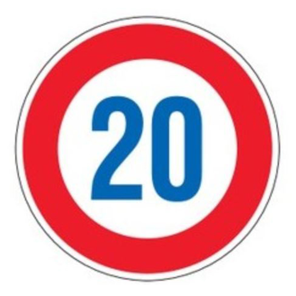 標識 道路標識 平リブタイプ 反射 20キロ 道路323-20K AL （ 道路 構内 安全標識 表示 表示シート 平リブ標識 安全 構内標識 反射タイプ 安全用品 工事看板 看板 駐車場 作業場 工場 注意喚起 駐車 禁止 ）の通販は 11,957円