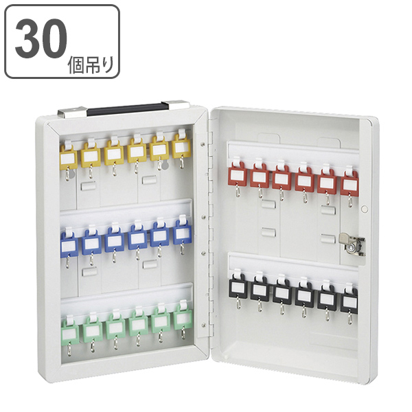 キーボックス 30個吊 壁掛け 壁掛け 携帯 兼用 2WAY 持ち運び （ ケース 大型 鍵 保管 セキュリティ ボックス 管理 キーフック 鍵掛け 鍵フック 守衛 警備室 オフィス 会社 ）の通販は