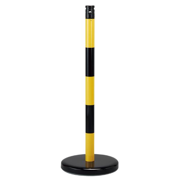 チェーンスタンド ロープスタンド 業務用 2WAY 高さ96cm ポールスタンドのみ ( ポールスタンド チェーン ロープ 対応 スタンド トラ柄 黄色 黒 色 )の通販は