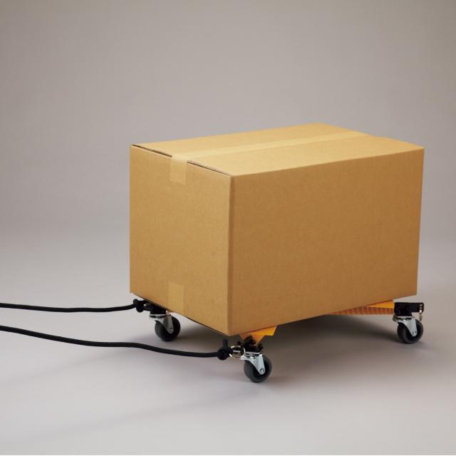 台車 コンパクトカート エックスカート 耐荷重65kg （ キャリー 折りたたみ キャリーカート キャスター ロープ 収納袋付き コンパクト 業務用 荷物運び 引っ越し 運送 運搬 日本製 ）_2