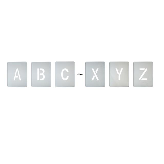 法人限定 アルファベット札 吹付プレート A Z アルファベット26枚入 プレートサイズ32 25cm 吹付用プレート アルファベット 26の通販はau Pay マーケット お弁当グッズのカラフルbox