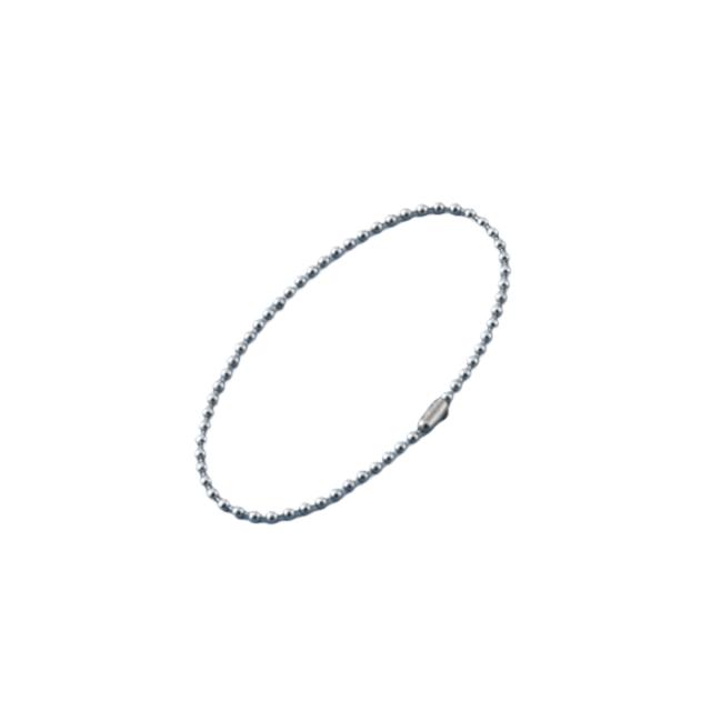 ボールチェーン 玉鎖 300本入 直径2.3mm 20cm ステンレス製 （ チェーン 取り付け 部品 金具 鎖 ストラップ キーホルダー コネクター付き バルブ表示 配管識別 設置 取り付け金具 ステンレス 日本製 ）