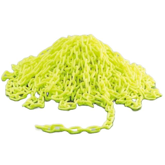 プラスチックカラーチェーン 蓄光タイプ 50m 線径10ミリ （ 法人限定 プラチェーン チェイン ）の通販は