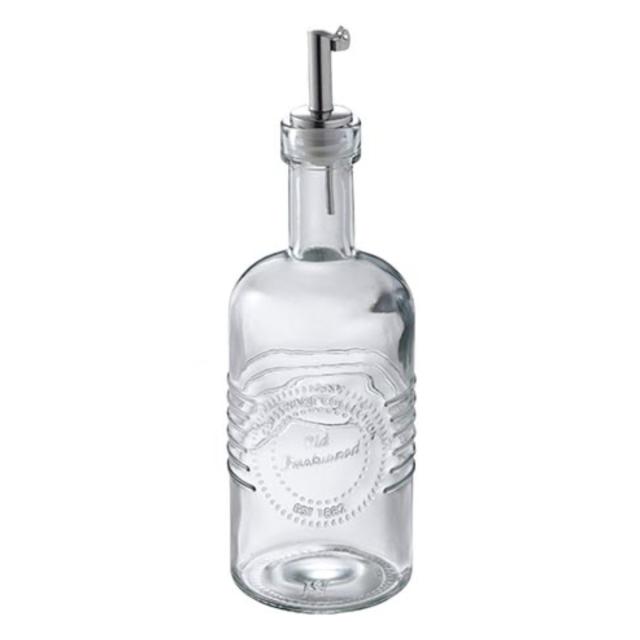 調味料入れ 380ml ガラス製 オイル&ビネガージャー S オールドファッション SALUS （ セイラス オイル ビネガー 保存容器 調味料 ボトル ビネガーボトル オイルボトル 詰め替え 調味料ボトル ガラス 380 ミリリットル ）