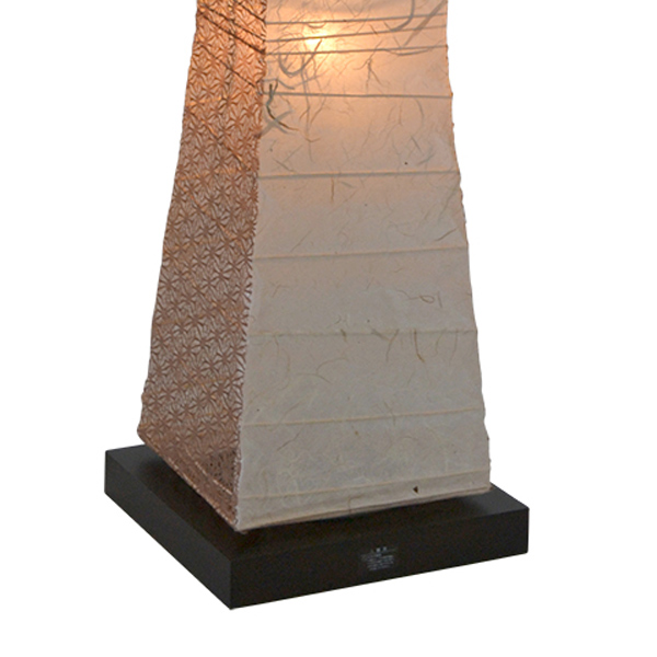 フロアライト 和紙 フロアランプ 黒雲龍X麻葉唐茶 2灯 （ フロア