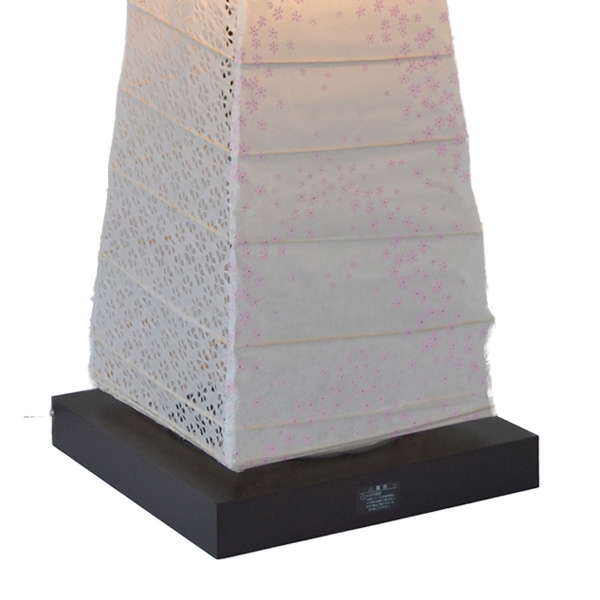 美濃和紙 和風 モダン照明 スタンド型フロアライト 花舞ピンク×小梅白 美濃