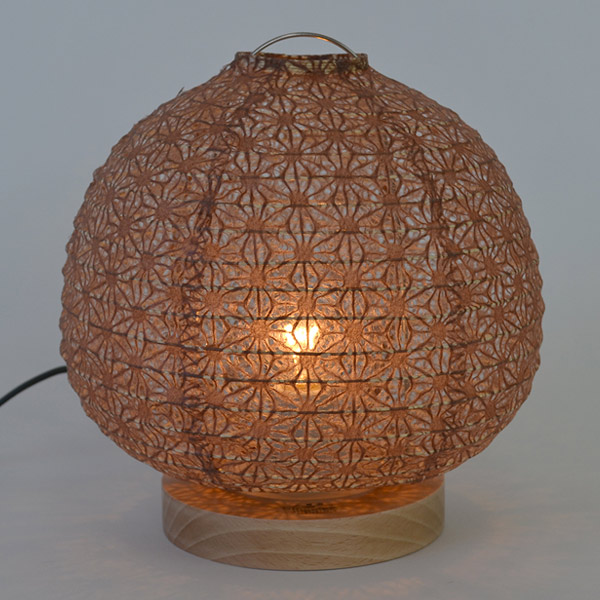 テーブルライト 和紙 テーブルランプ 麻葉唐茶 （ 照明 テーブル LED 和照明 和室 和モダン 電気 デスク ライト 和風 照明器具 テーブル照明 ）の通販は 4,963円
