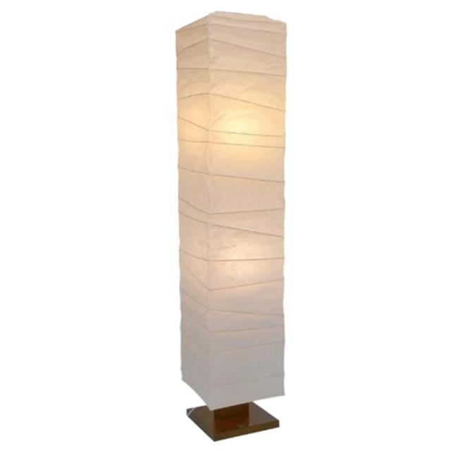 美濃和紙 和風 モダン照明 スタンド型特大フロアライト 揉み紙 ねじり