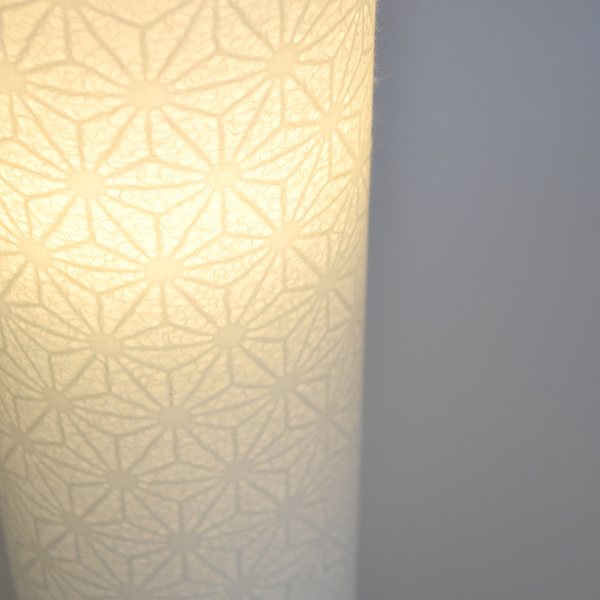 美濃和紙 和風 スタンド型フロアライト roll s ロールS 麻葉萌葱 美濃