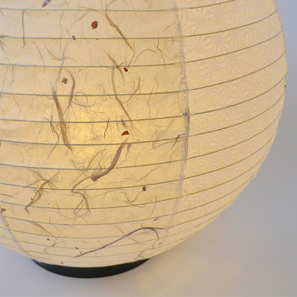 フロアライト 幅39×奥行39×高さ42.5cm maru マル 黒雲龍×麻葉白 B-539 （ 照明 ライト 照明器具 間接照明 フロアランプ 和紙 リビング ダイニング 居間 寝室 店舗 和室 洋室 おしゃれ 癒し ）_2