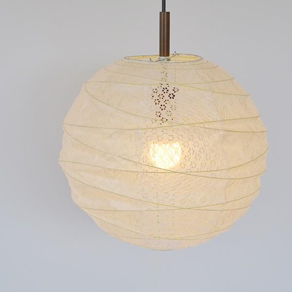 ペンダントライト 1灯 cross 小倉流紙白×小梅白 直径37×高さ35cm 和紙照明 日本製 和風 天井照明 （ 照明 天井 和風照明 丸 吊り下げ ライト 照明器具 1灯式 リビング ダイニング 居間 寝室 和室 洋室 おしゃれ 和紙 食卓用 店舗 ）_3