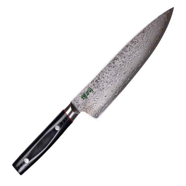 牛刀 20cm 九間丁 ダマスカス鋼割込 黒マイカルタ 堺刀司 日本製