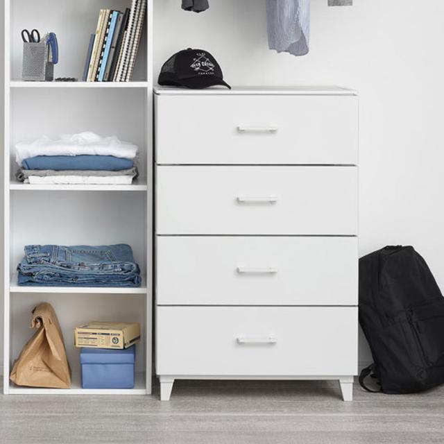 チェスト 4段 幅56×奥行45×高さ87cm プラスチック LCチェスト （ 収納ケース 4段チェスト 収納チェスト 収納 たんす 引き出し 衣類収納 引出し 小物入れ 衣類 プラスチック製 おしゃれ ）