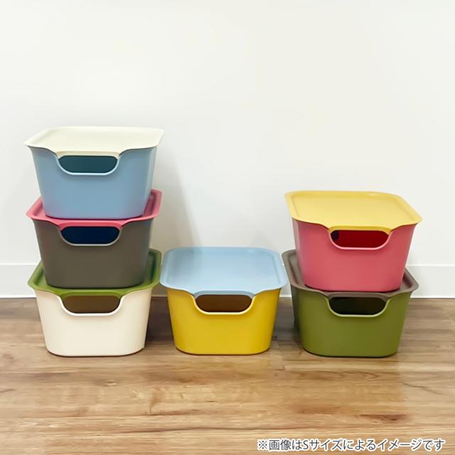 収納ボックス カタス L カラーボックス インナーボックス 引き出し 同色10個セット （ 収納ケース 前開き 収納 プラスチック ケース ボックス 日本製 小物収納 スタッキング 小物入れ おもちゃ箱 衣類収納 インナーケース おしゃれ ）_15