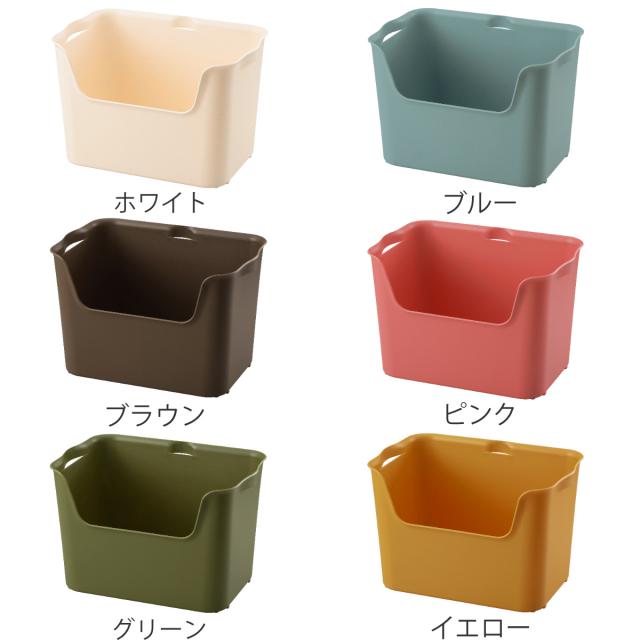 収納ボックス カタス L カラーボックス インナーボックス 引き出し 同色10個セット （ 収納ケース 前開き 収納 プラスチック ケース ボックス 日本製 小物収納 スタッキング 小物入れ おもちゃ箱 衣類収納 インナーケース おしゃれ ）_2