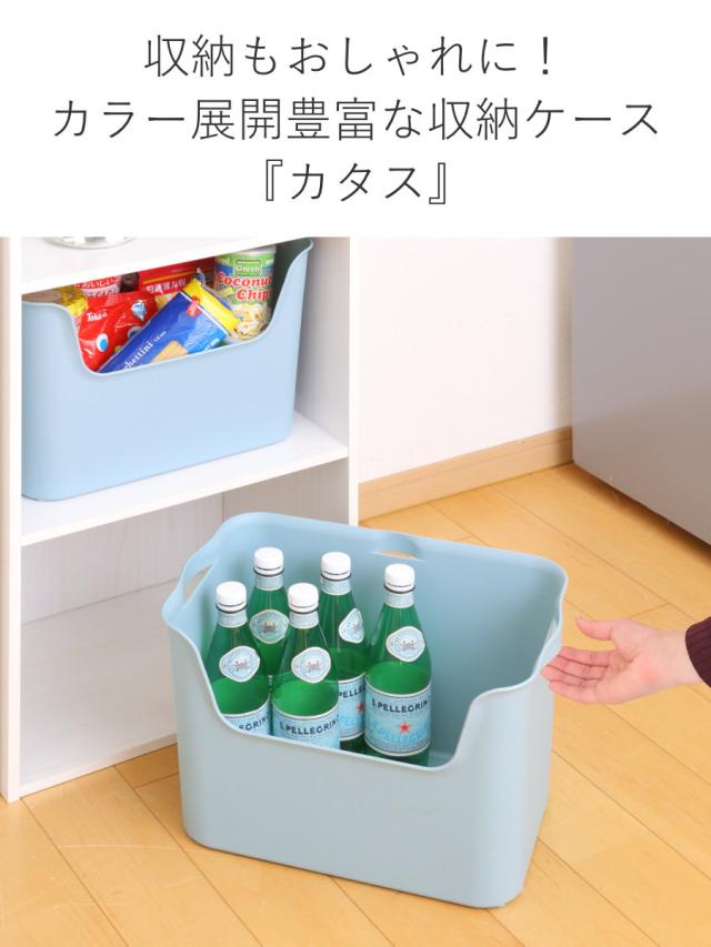 収納ボックス カタス L カラーボックス インナーボックス 引き出し 同色10個セット （ 収納ケース 前開き 収納 プラスチック ケース ボックス 日本製 小物収納 スタッキング 小物入れ おもちゃ箱 衣類収納 インナーケース おしゃれ ）_5