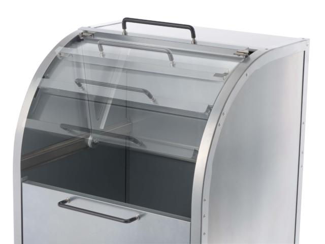 業務用ゴミ箱 360L ダストコ 900 （ 法人限定 屋外用 ゴミ箱 スライド蓋 ゴミ 8袋分 収集ボックス 屋外ストッカー 収納庫 ゴミ置き場 ゴミ捨て 360リットル 大容量 ふた付き ダストボックス ごみ箱 日本製 ハンドル付き ）_2