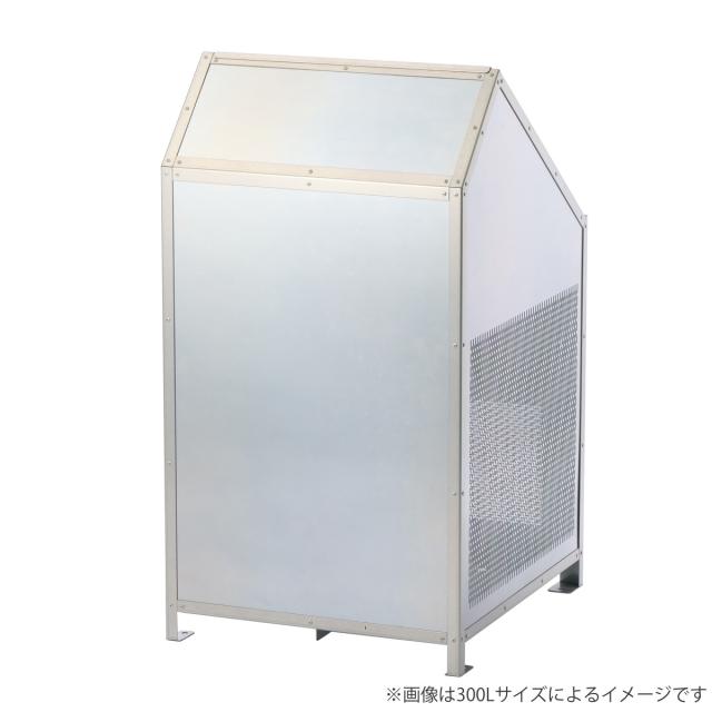 業務用ゴミ箱 370L クリーンステーションDX 750 （ 法人限定 屋外用 ゴミ箱 蓋付き ゴミ 8袋分 収集ボックス 屋外ストッカー 収納庫 ゴミ置き場 ゴミ捨て 370リットル 大容量 ふた付き ダストボックス ごみ箱 日本製 ハンドル付き ）