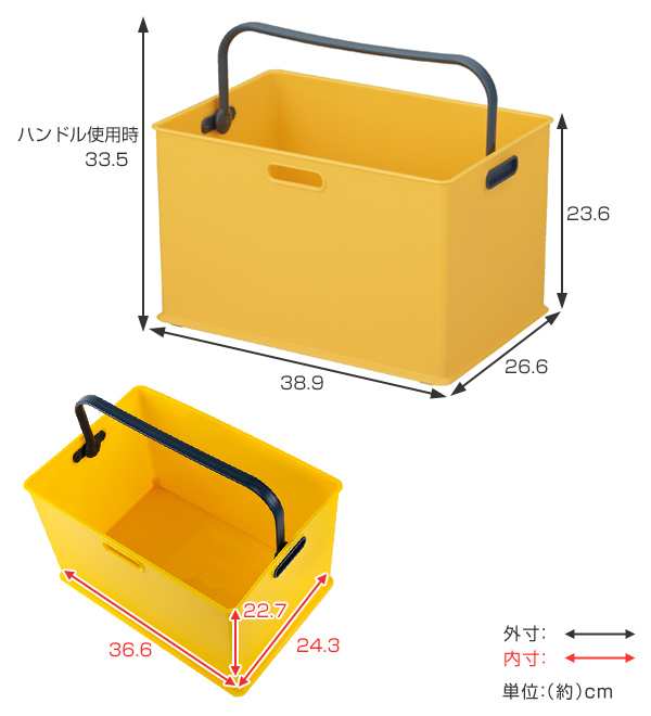 収納ボックス 持ち手付き 収納ケース squ+ インボックス L プラスチック 日本製 （ 取っ手付き トート 小物入れ 収納 カラーボックス インナー ボックス おもちゃ箱 コンテナ 積み重ね スタッキング 小物収納 ）の通販はau PAY マーケット - リビングート | au PAY ...