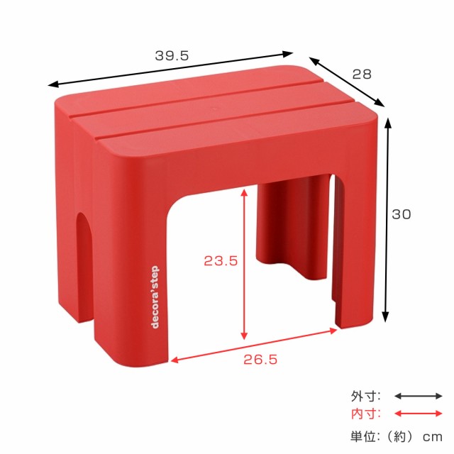 ステップ 台 踏み台 squ+ デコラステップ トール S 幅39cm 高さ30cm （ ステップ台 スツール 踏台 昇降 キッチン 高いところ 高所  屋内 の通販はau PAY マーケット - インテリアパレット