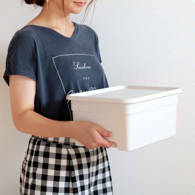 収納ボックス S 幅25×奥行34×高さ16cm オンボックス フタ付き