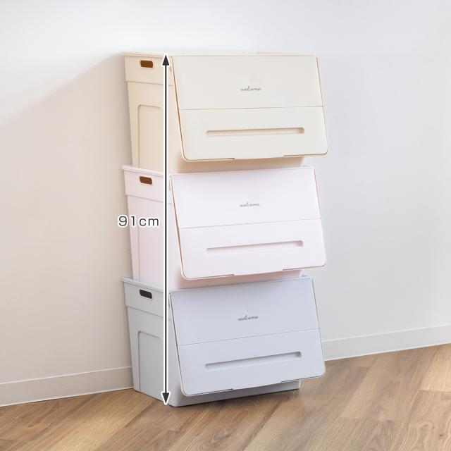 収納ボックス 前開き 幅45×奥行34×高さ31cm ソイカラーズ