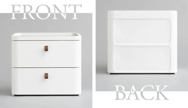 チェスト タンス リバーシブル 木製天板 アースホワイト 2段 幅72.5cm 完成品 日本製 （ 収納ケース プラスチック製 収納 引き出し 隠しトレー付き 衣類収納 リビング収納 衣装ケース 収納ボックス 収納チェスト ローチェスト ）