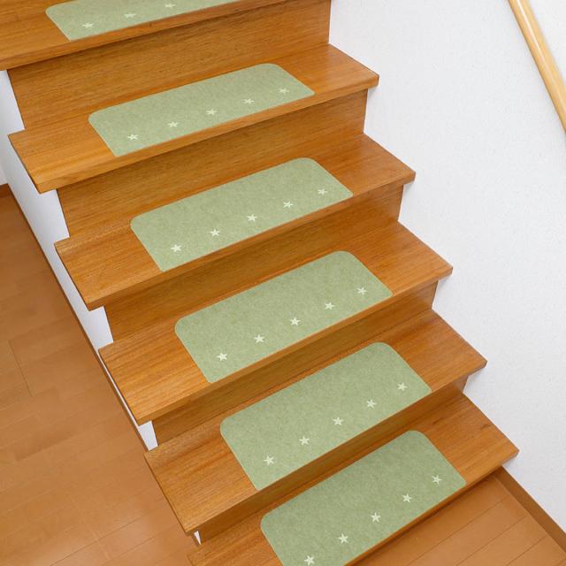 階段マットセット 花柄 3色 10枚セット トイレマット 上品 花柄