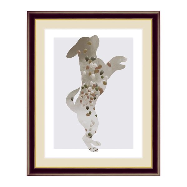 絵画 『Balloon』 52×42cm 山口美咲 額入り 巧芸画 インテリア （ 壁掛け ポスター アートフレーム アートポスター 絵 風景画 動物 アニマル 犬 いぬ イヌ 玄関 リビング 寝室 廊下 壁飾り 店舗 おしゃれ 癒し 風船 ）の通販は 6,930円