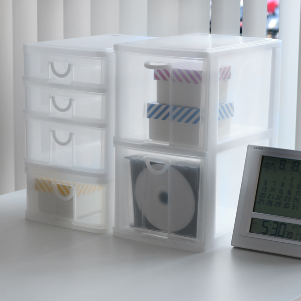 レターケース 幅13.5×奥行19.2×高さ26cm A6 5段 ハガキサイズ 収納