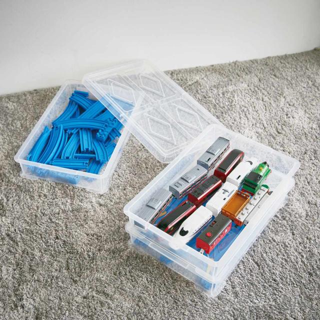 もち箱 フードテナー 本体2段 蓋1個 30×45cm レールトイ 収納 