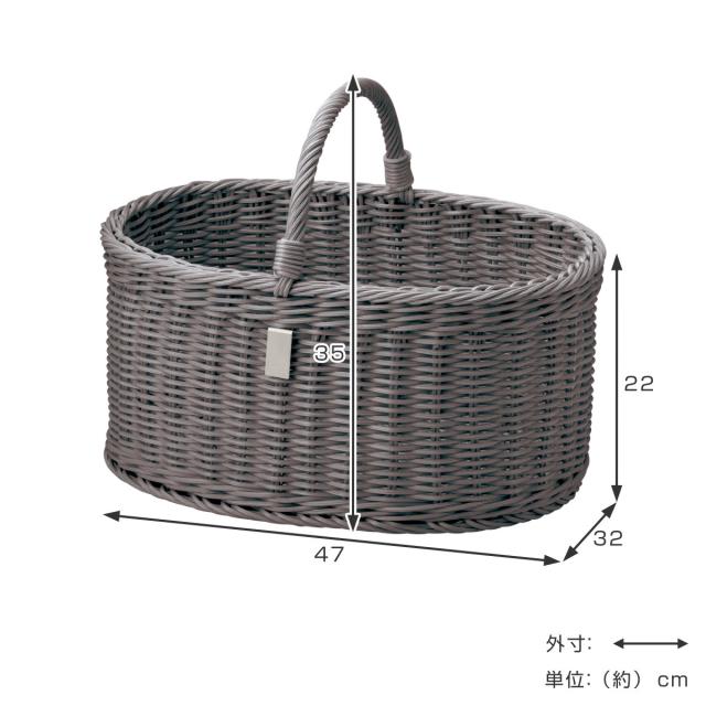 KLEANE バスケット ペットキャリー 洗える抗菌素材のオーバルドッグ用キャリーバスケット （ キャリーバスケット ペット 犬 猫 抗菌 手編み 洗える おしゃれ ペットバッグ キャリー ペット用 お出かけ お散歩 高級感 ペット用品 ）_3